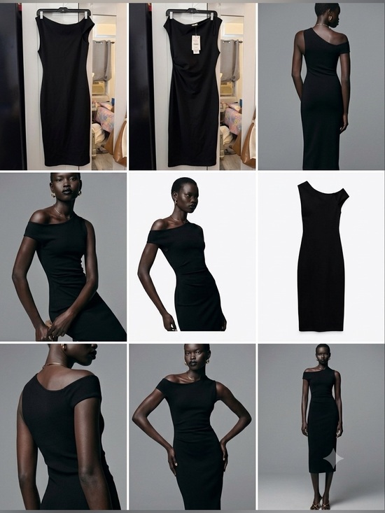Zara Dresses & Skirts - Zara Black One-Shoulder Sheath Dress